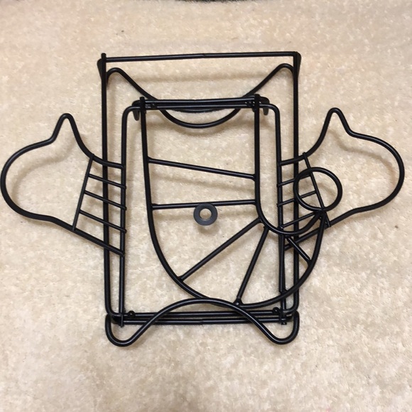 Snowman Plate Rack 22x7” Wall Mount, Display Rack, for one 8.5” & one 6” plate - Picture 3 of 3